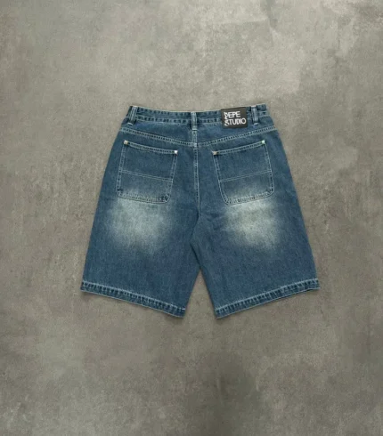 Pepe Studio Baggy Jorts Bleu (4)