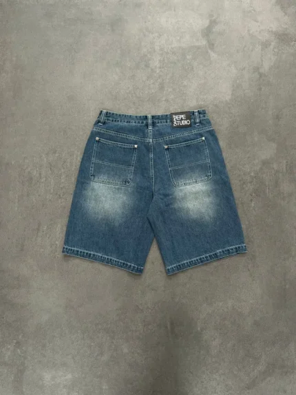 Pepe Studio Baggy Jorts Bleu (4)