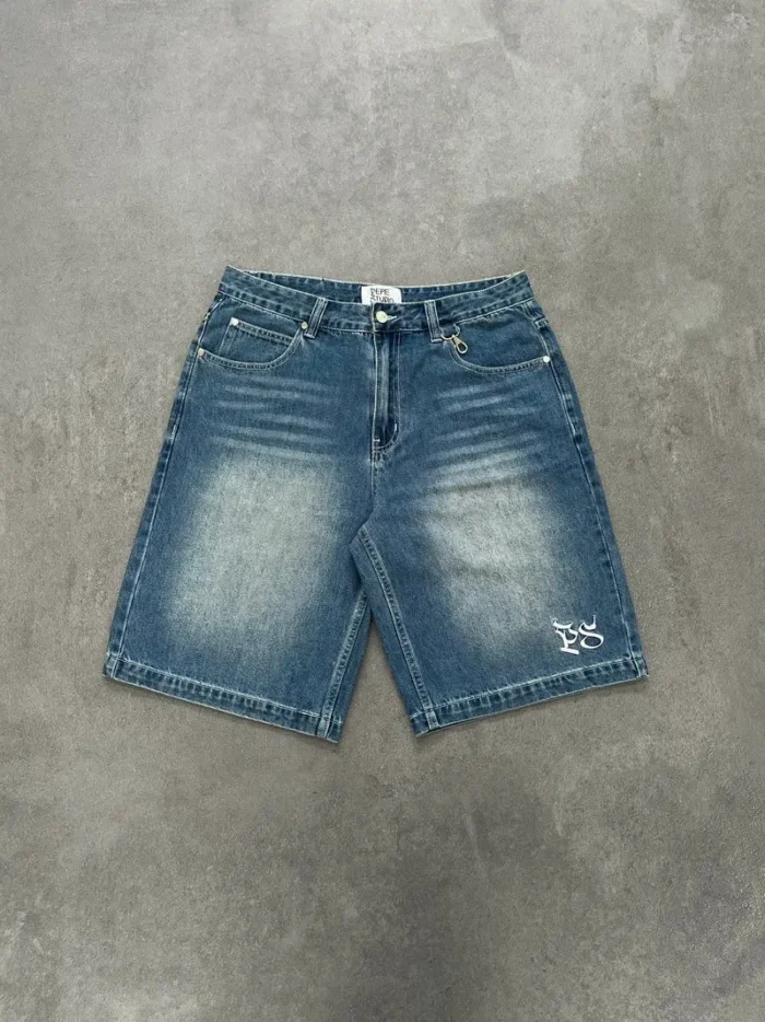 Pepe Studio Baggy Jorts Bleu (5)