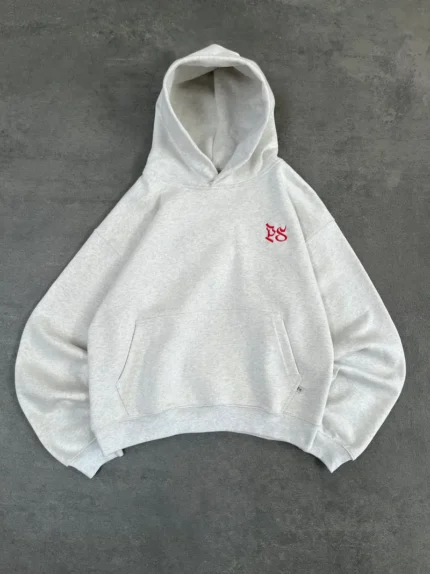 Sweat à Capuche Boxy Pepe Studio Gris Clair (4)
