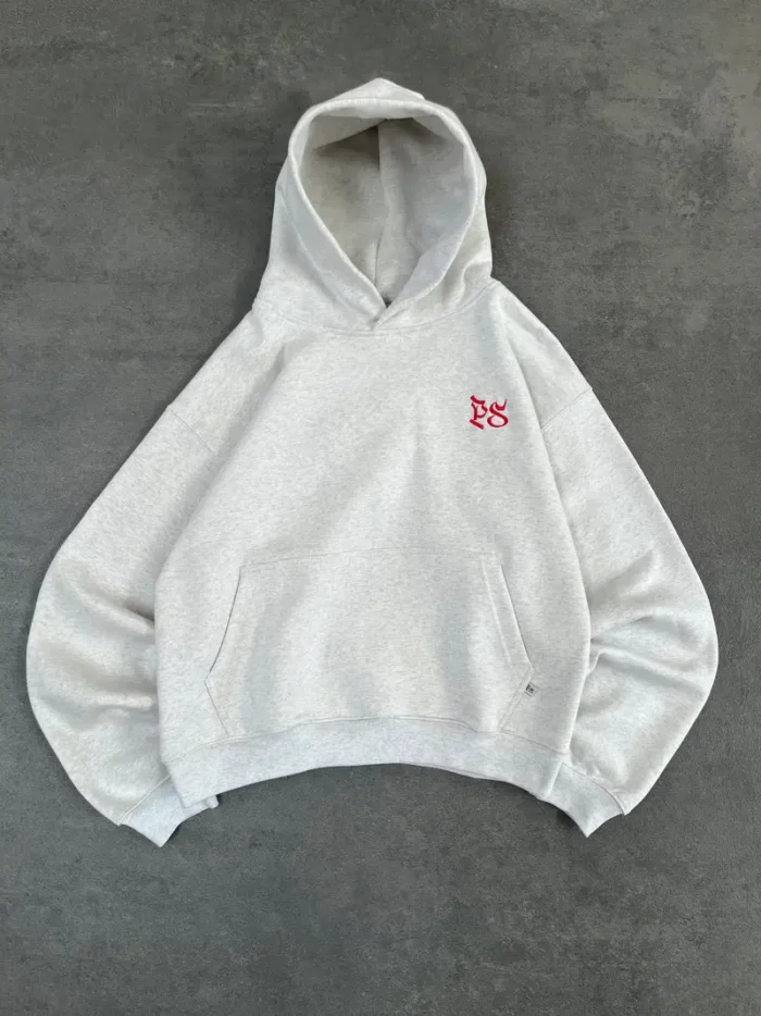 Sweat à Capuche Boxy Pepe Studio Gris Clair (4)