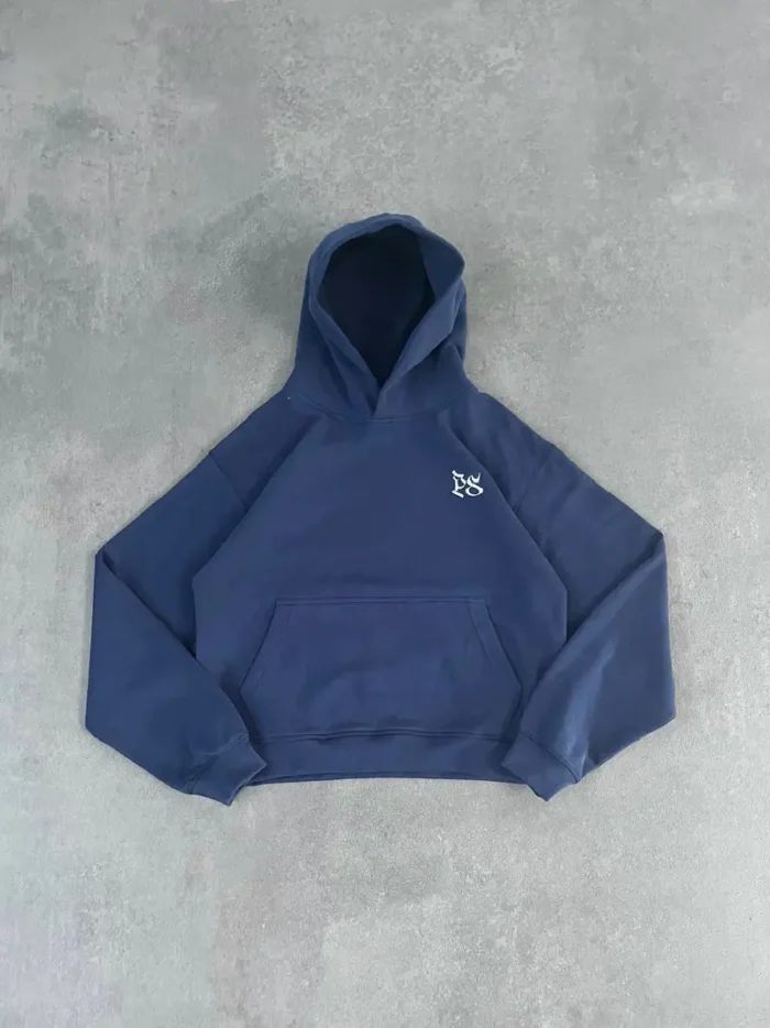 Sweat à Capuche Boxy Pepe Studio Marine (4)