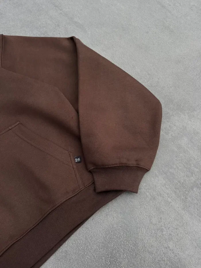 Sweat à Capuche Boxy Pepe Studio Marron (1)