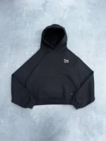Sweat à Capuche Boxy Pepe Studio Noir (5)