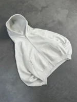 Sweat à Capuche Zip Pepe Studio Gris Clair (3)