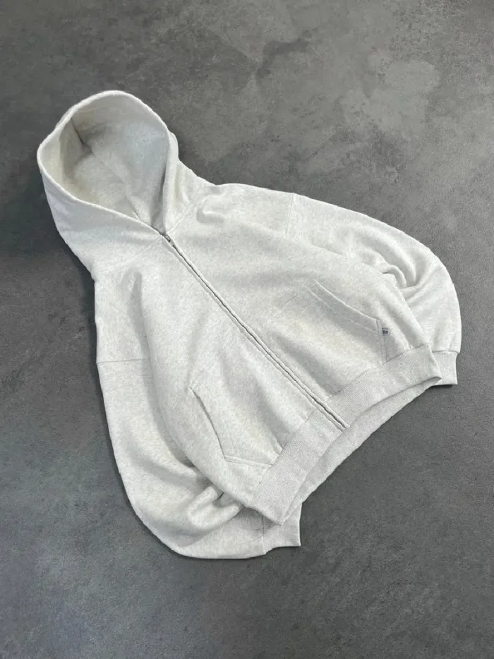 Sweat à Capuche Zip Pepe Studio Gris Clair (3)