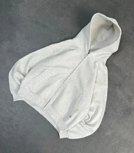 Sweat à Capuche Zip Pepe Studio Gris Clair (4)