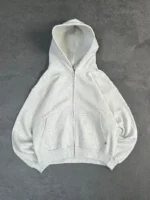 Sweat à Capuche Zip Pepe Studio Gris Clair (5)