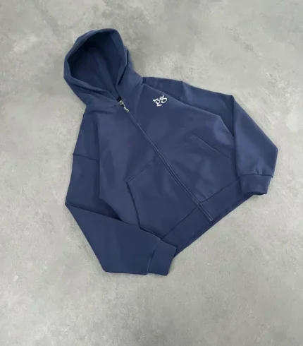 Sweat à Capuche Zippé Pepe Studio Bleu Marine (3)