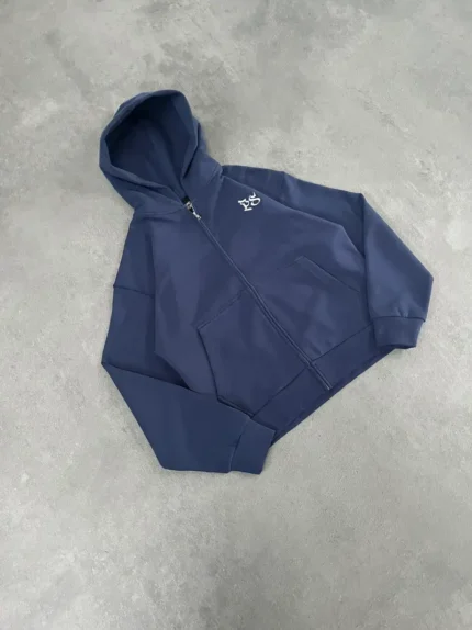 Sweat à Capuche Zippé Pepe Studio Bleu Marine (3)