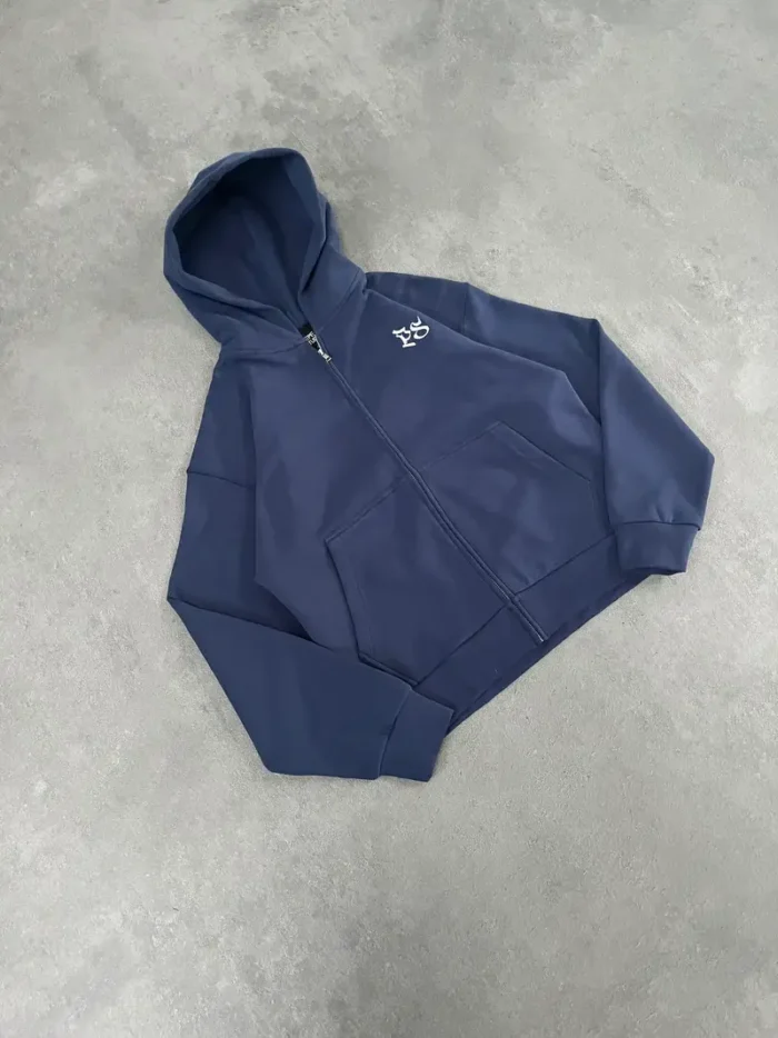 Sweat à Capuche Zippé Pepe Studio Bleu Marine (3)