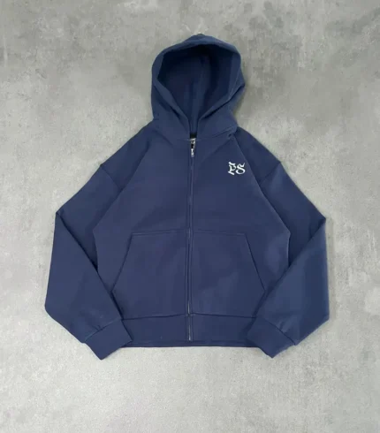 Sweat à Capuche Zippé Pepe Studio Bleu Marine (4)