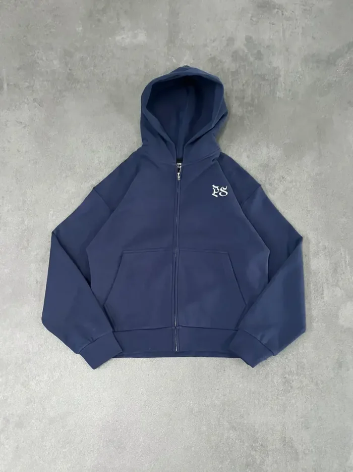 Sweat à Capuche Zippé Pepe Studio Bleu Marine (4)