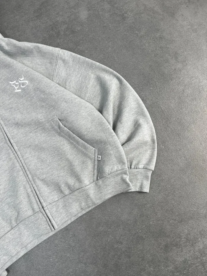 Sweat à Capuche Zippé Pepe Studio Gris (1)