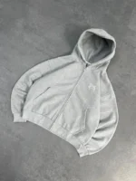 Sweat à Capuche Zippé Pepe Studio Gris (3)