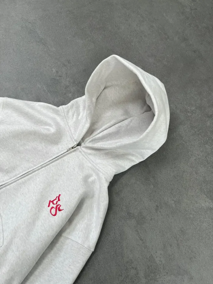 Sweat à Capuche Zippé Pepe Studio Gris Clair (2)