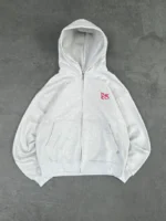 Sweat à Capuche Zippé Pepe Studio Gris Clair (5)