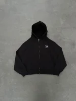 Sweat à Capuche Zippé Pepe Studio Noir (4)