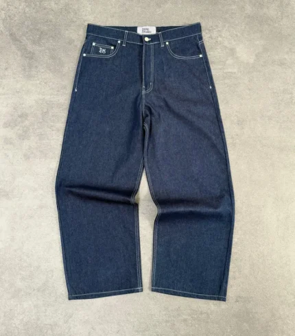 Pantalon en Denim Brut Bleu Clair Pepe Studio (1)
