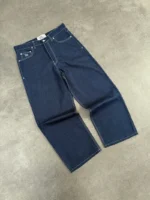 Pantalon en Denim Brut Bleu Clair Pepe Studio (4)