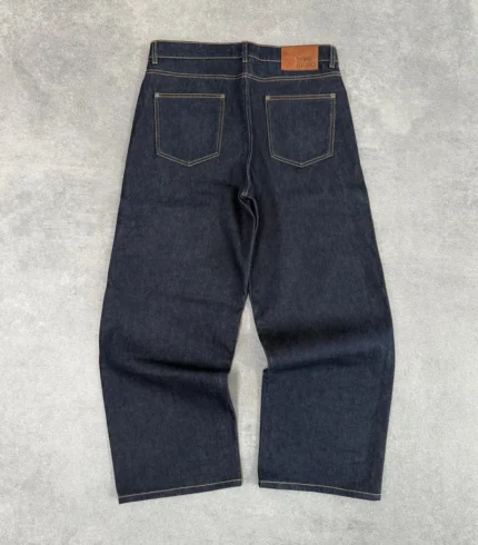 Pantalon en Denim Brut Bleu Foncé Pepe Studio (2)