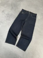 Pantalon en Denim Brut Bleu Foncé Pepe Studio (3)