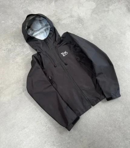 Veste de Pluie Noire Ripstop Pepe Studio (4)