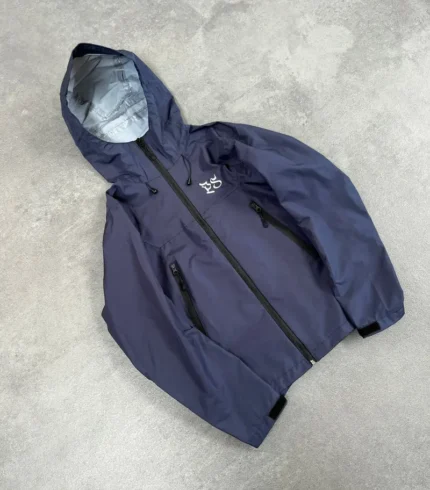 Veste de Pluie Pepe Studio Bleu Marine Ripstop (6)