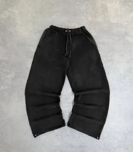 Pantalon Ample Délavé en Basalte Pepe Studio (1)