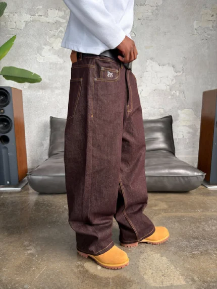 Pantalon Pepe Studio en Denim Brut Cuivré (2)