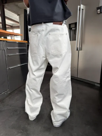 Pantalon Pepe Studio en Denim Brut Ivoire (2)