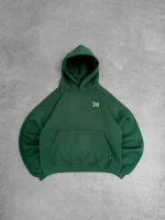 Sweat à Capuche Coupe Carrée Pepe Studio Vert Sapin (3)