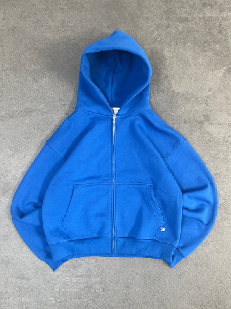 Sweat à Capuche Zippé Bleu Roi Pepe Studio (4) Sweat à Capuche Zippé Bleu Roi Pepe Studio (4)