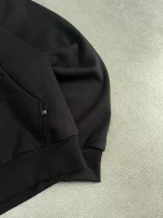 Sweat à Capuche Zippé Noir Pepe Studio (1)