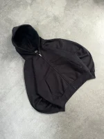 Sweat à Capuche Zippé Noir Pepe Studio (3)