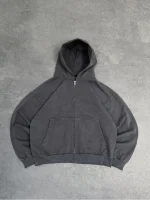 Sweat à Capuche Zippé Pepe Studio Slate Faded (4)