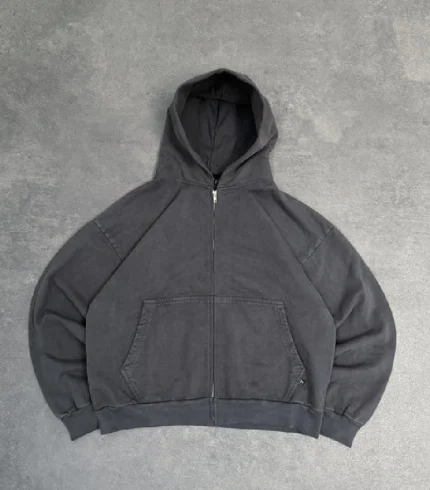 Sweat à Capuche Zippé Pepe Studio Slate Faded (4)
