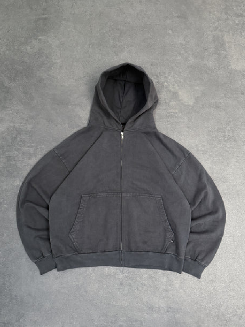Sweat à Capuche Zippé Pepe Studio Slate Faded (4) Sweat à Capuche Zippé Pepe Studio Slate Faded (4)