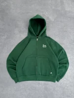 Sweat à Capuche Zippé Pepe Studio Vert Sapin (3)
